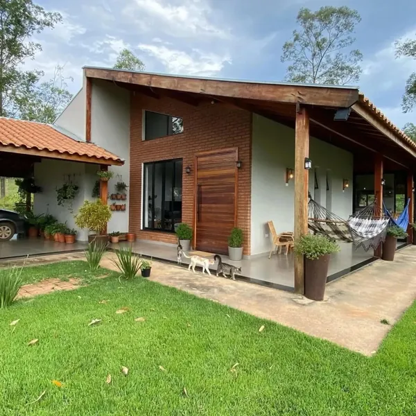 Casa de campo construída com os nossos projetos