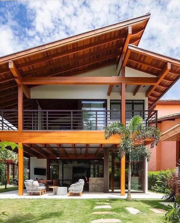Casa de campo construída com os nossos projetos