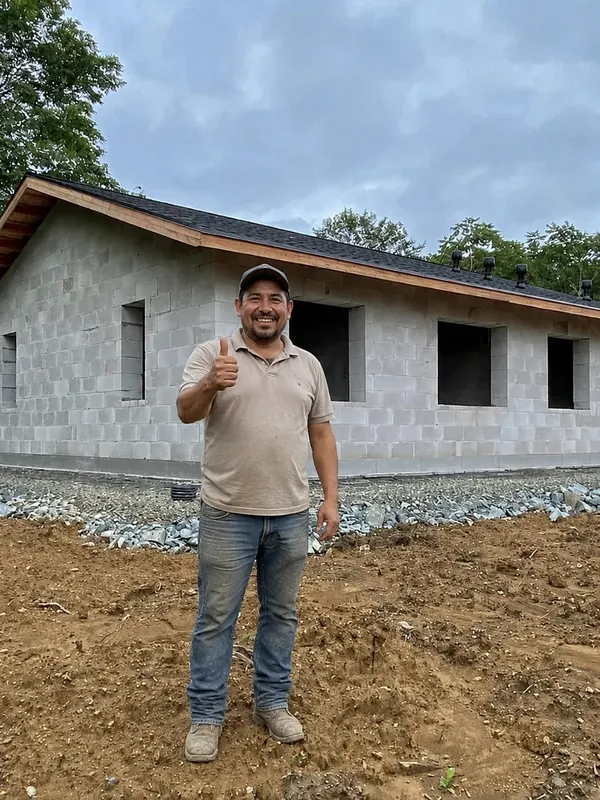 Casa de campo construída com os nossos projetos