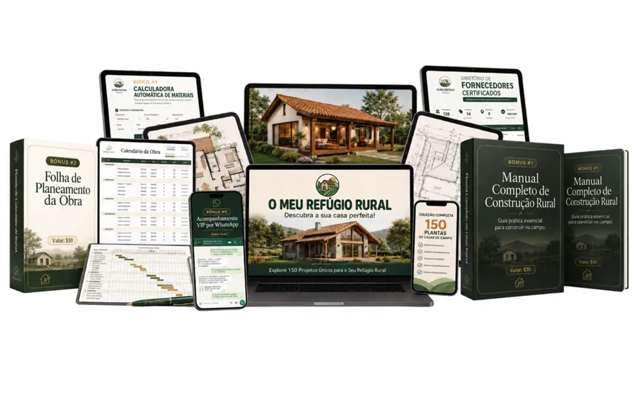 Pacote completo Meu Refúgio Rural